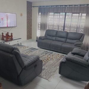 large Grey Recliner Sofa