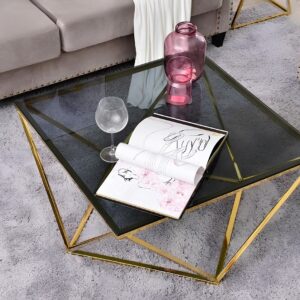 tempered stainless coffee table