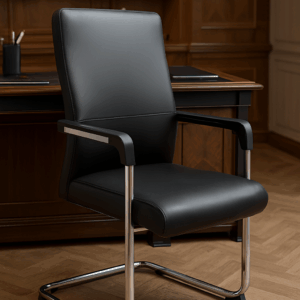 premium leather visitor chair